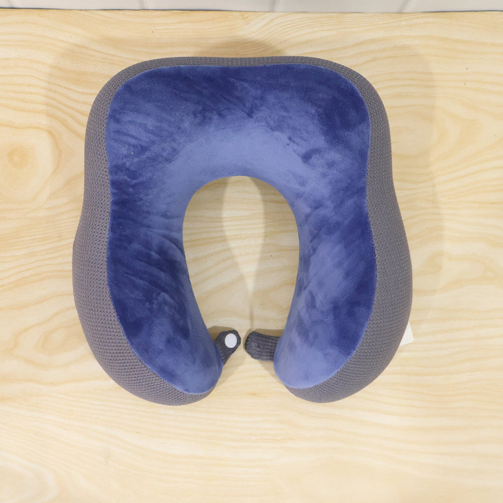 Blue grey neck pillow 1 pc