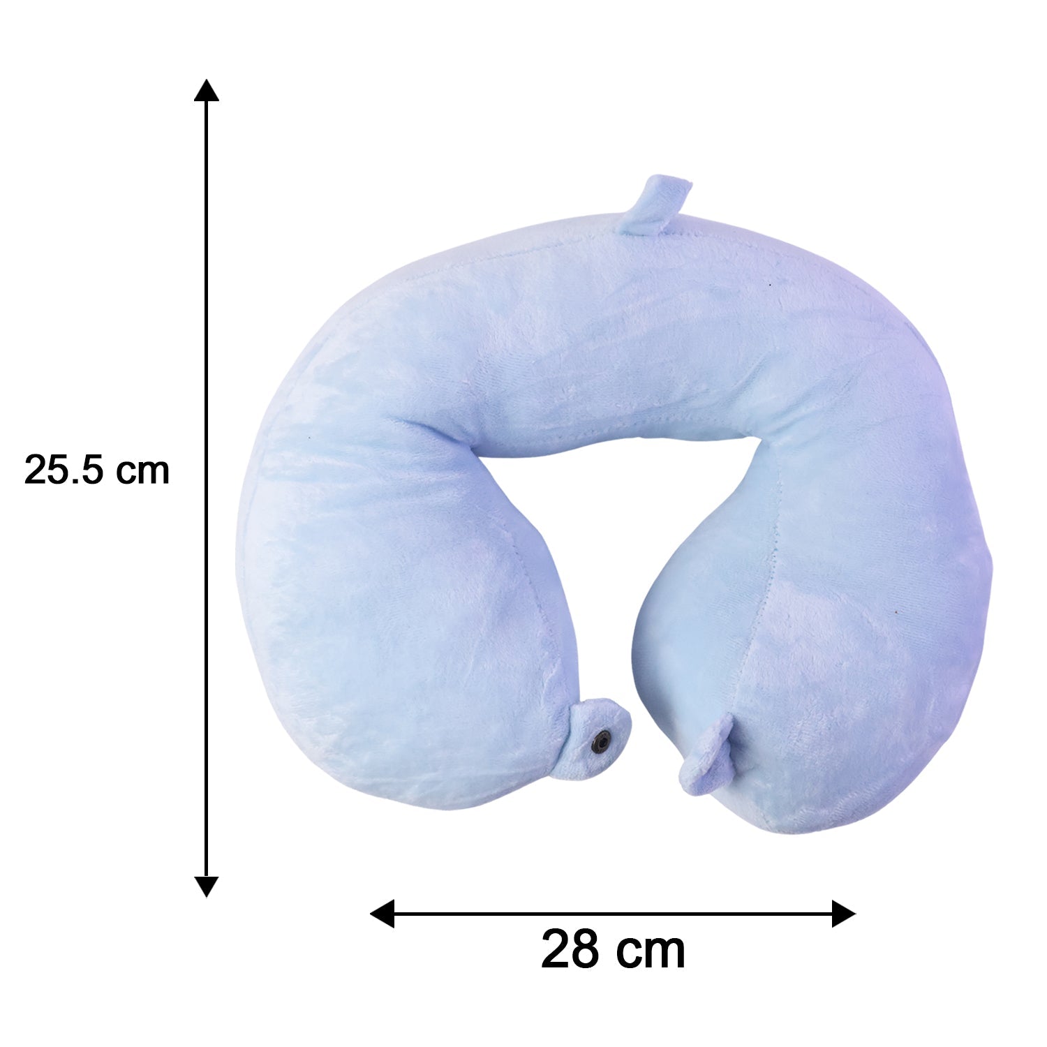 Plush neck pillow for long trips and office naps