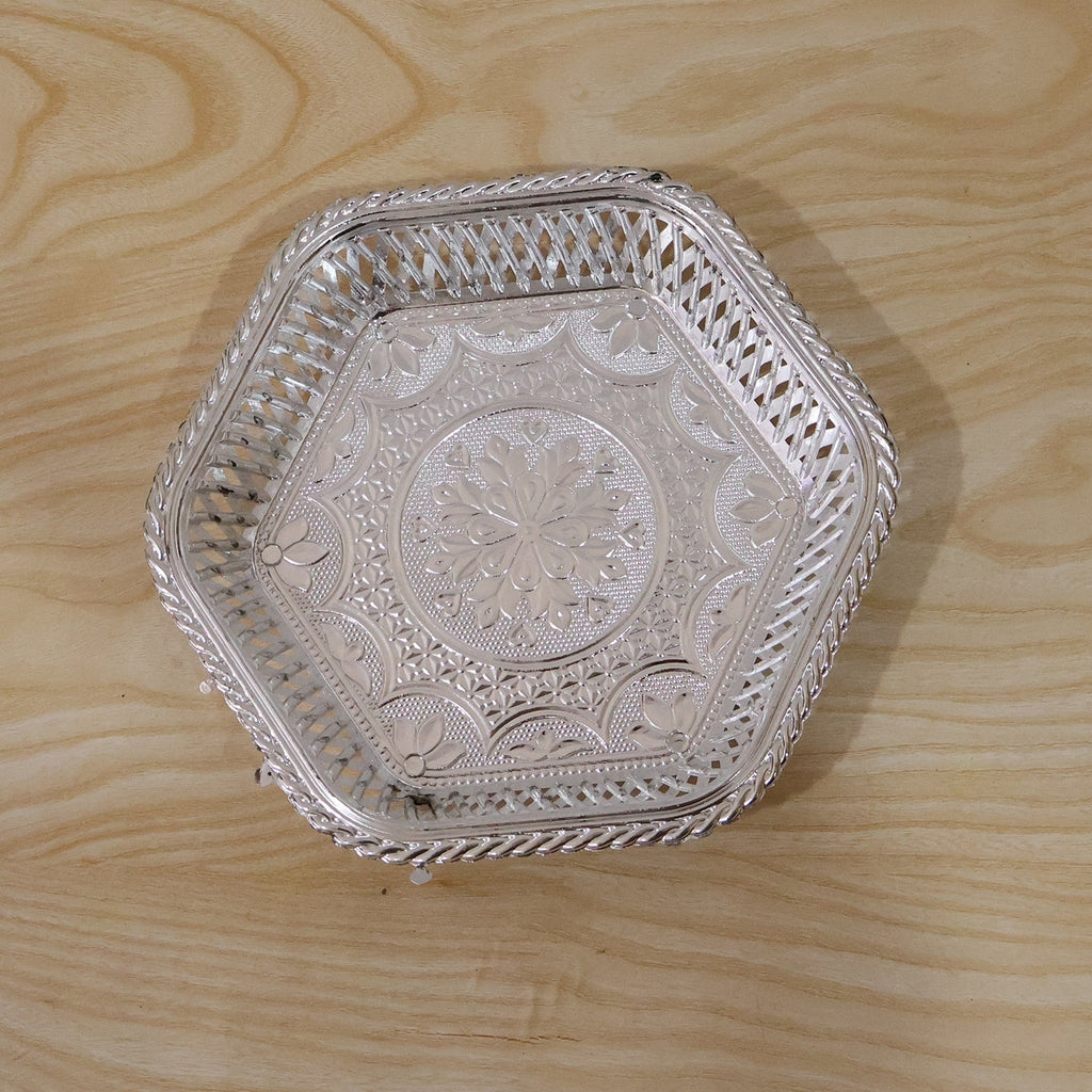 Silver serving tray daily use