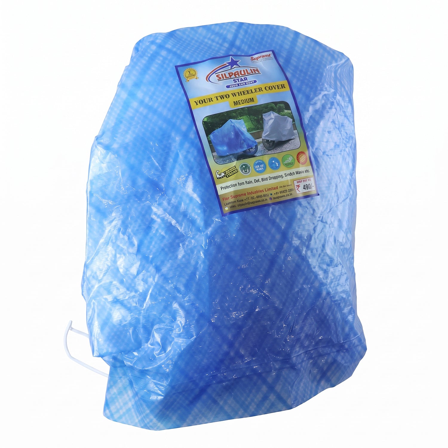 Durable waterproof motorcycle cover for outdoor parking