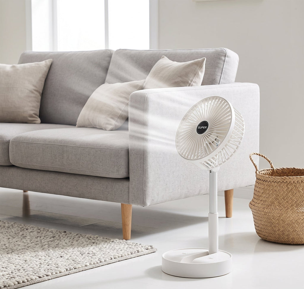 Portable folding fan for desk, home and office