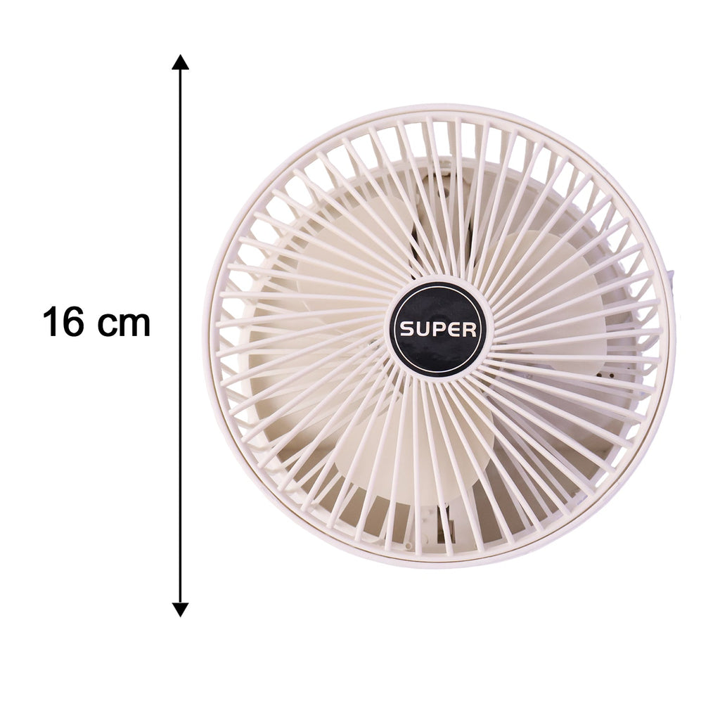 Compact foldable fan for bedside, desk and outings