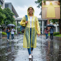 EVA lightweight hooded rain coat