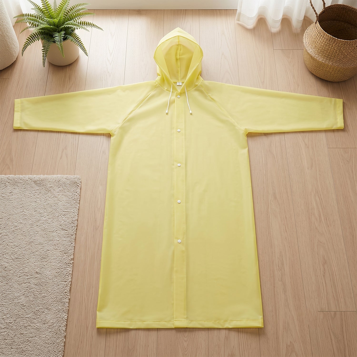Lightweight raincoat wearing view