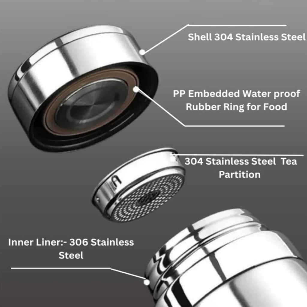 Durable stainless steel vacuum flask for travel and daily use