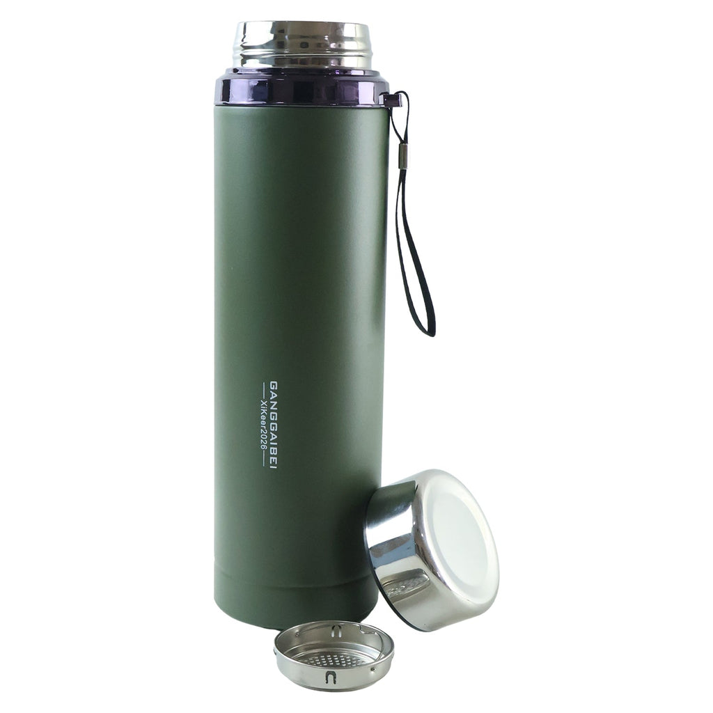 Vacuum sealed water bottle for coffee, tea and cold water