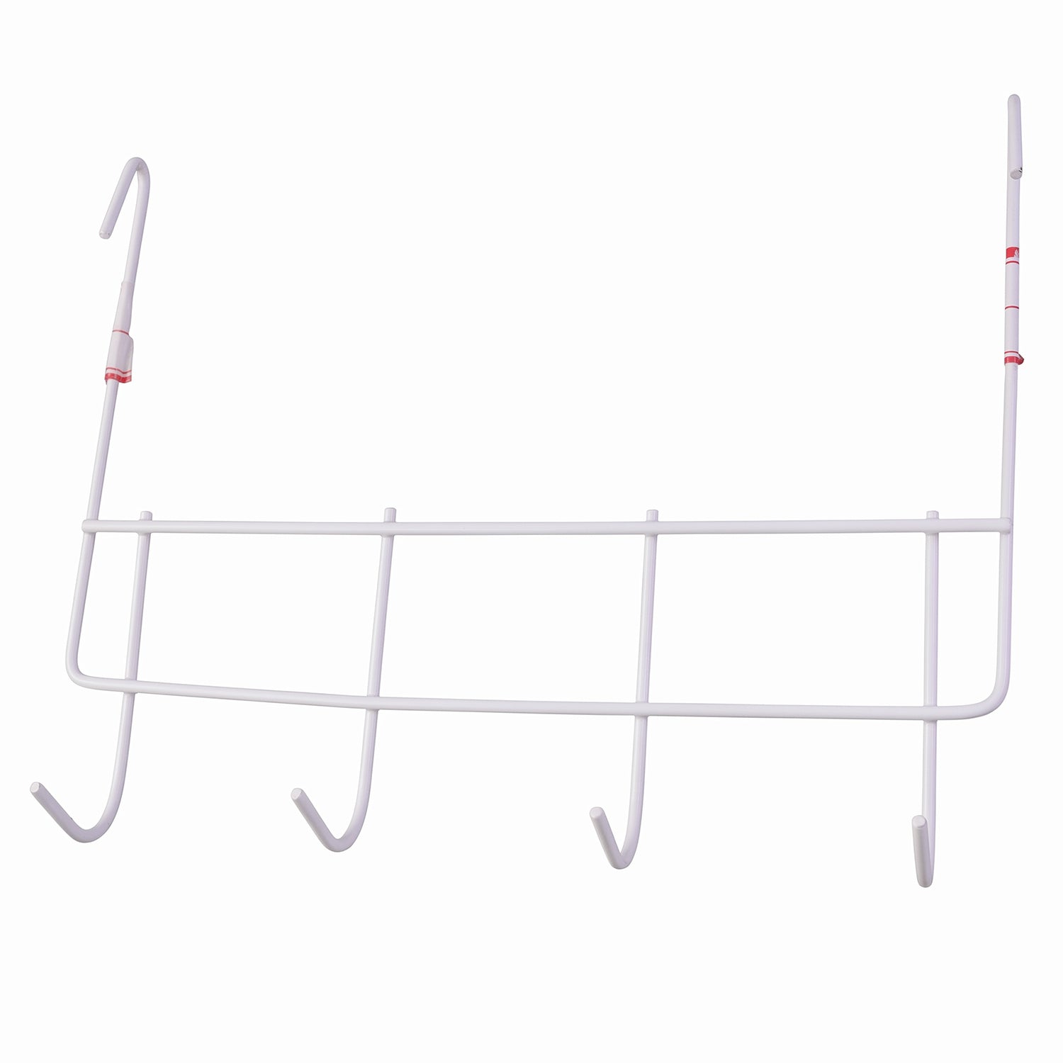 Over the Door Metal Hook Rack – Space Saving 4 Hook Organizer