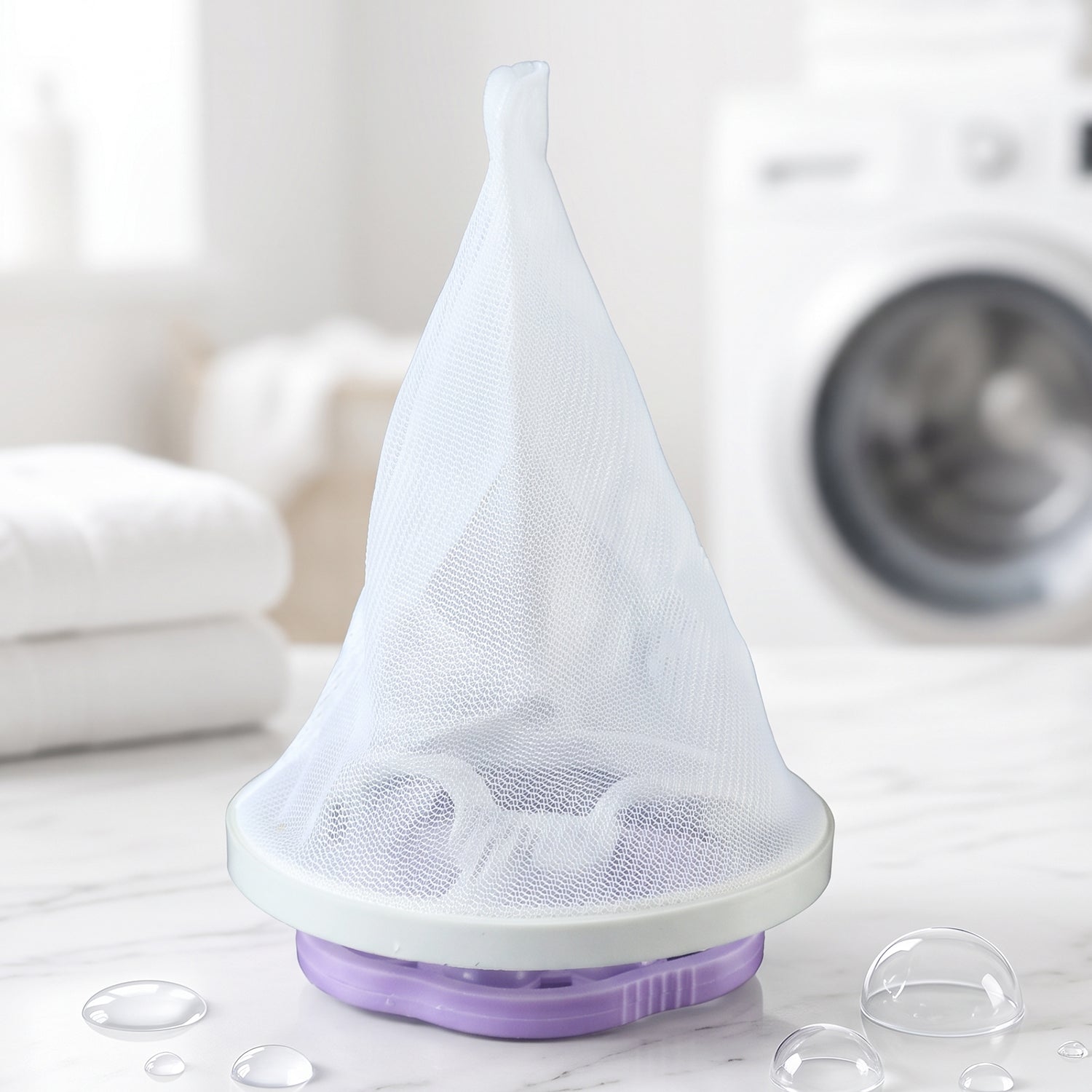 Hair catcher washing machine use