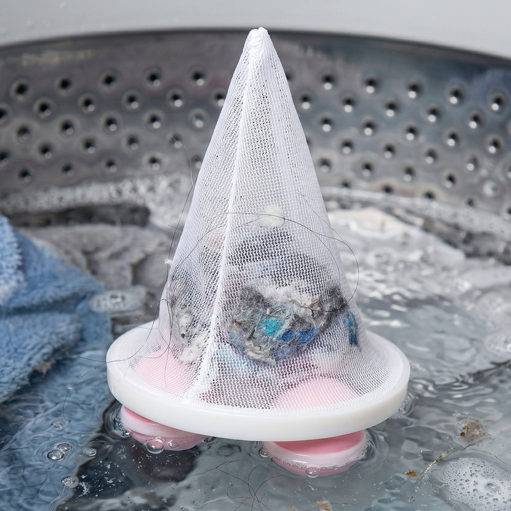 Reusable mesh lint catcher ball for laundry pet fur and lint