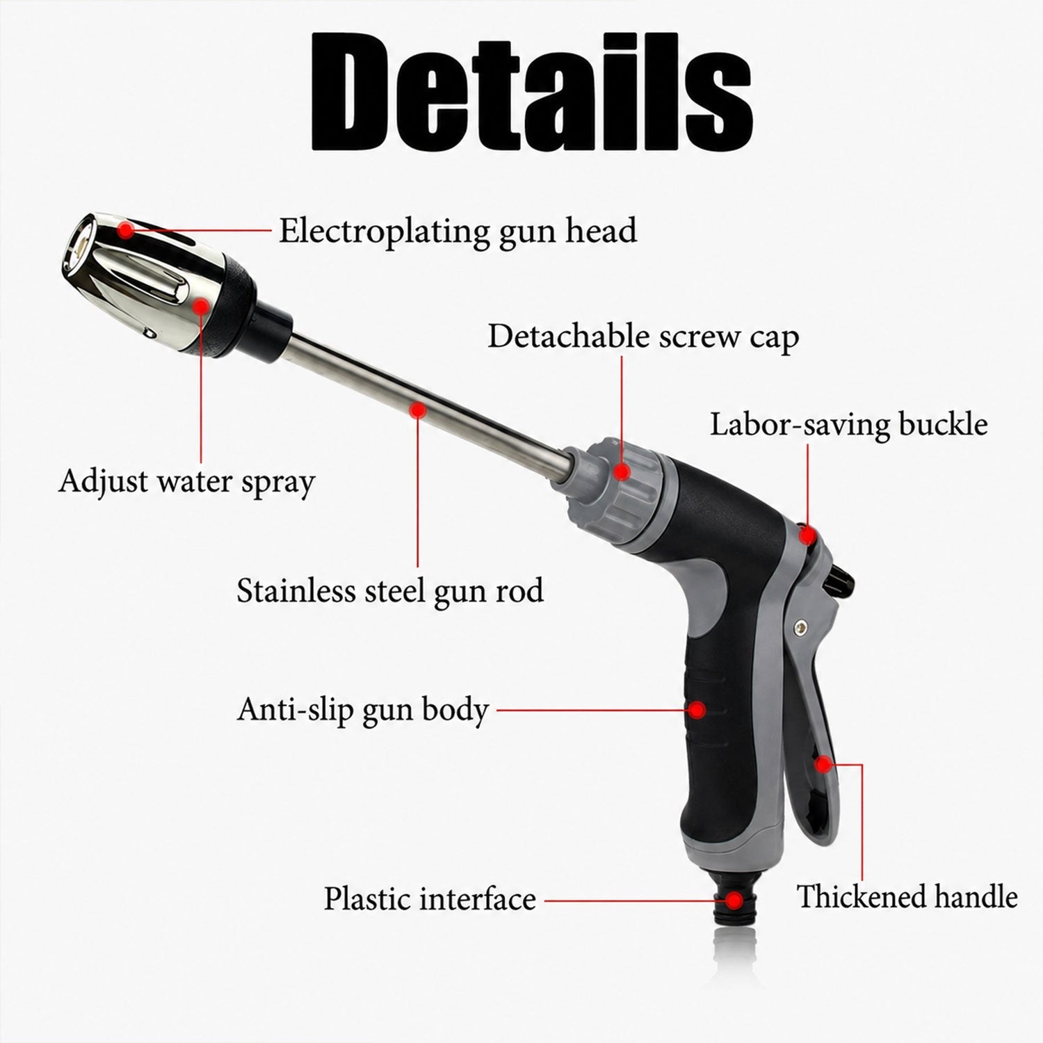 Pressure washer gun car garden