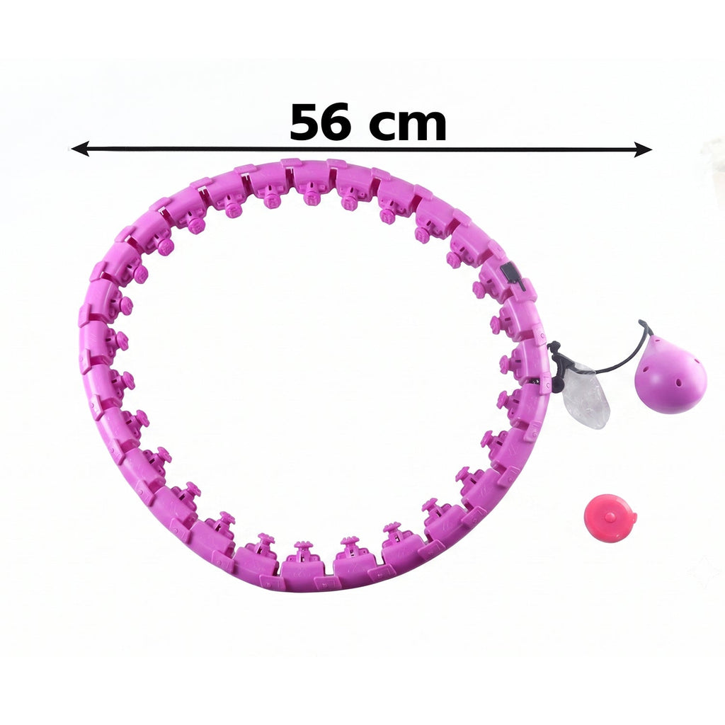 Fitness hula hoop with removable links for abdominal exercise