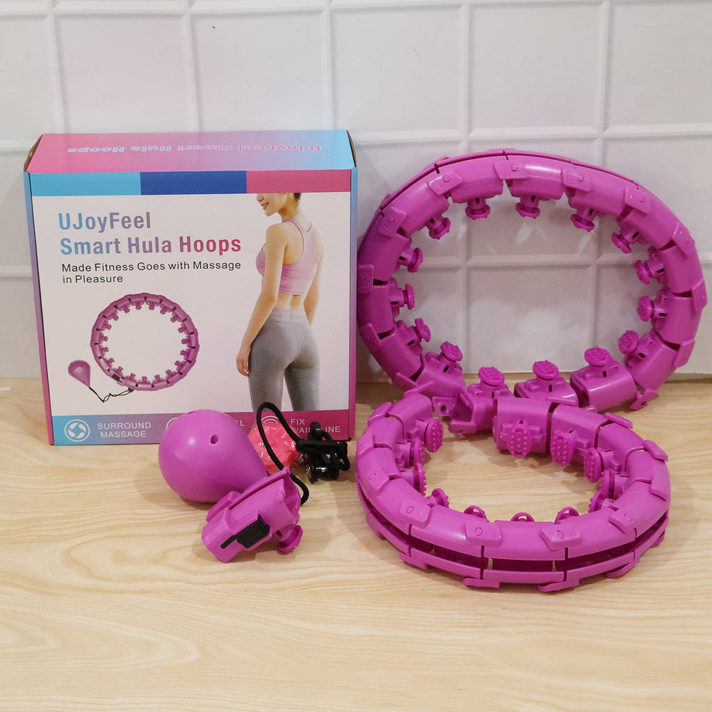 Detachable exercise hula hoop for core strength and fitness