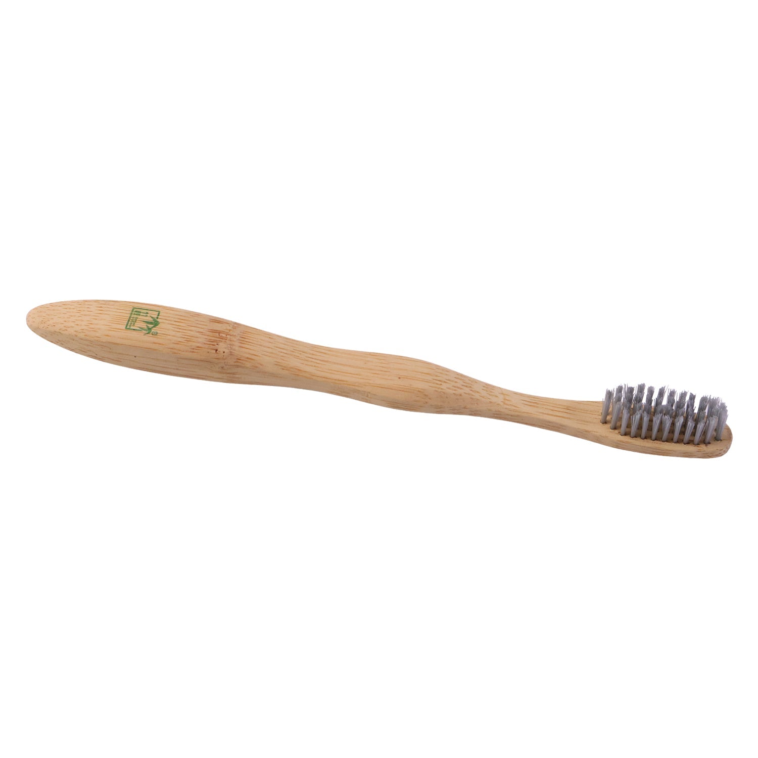 Soft bristle wooden toothbrush for gentle brushing