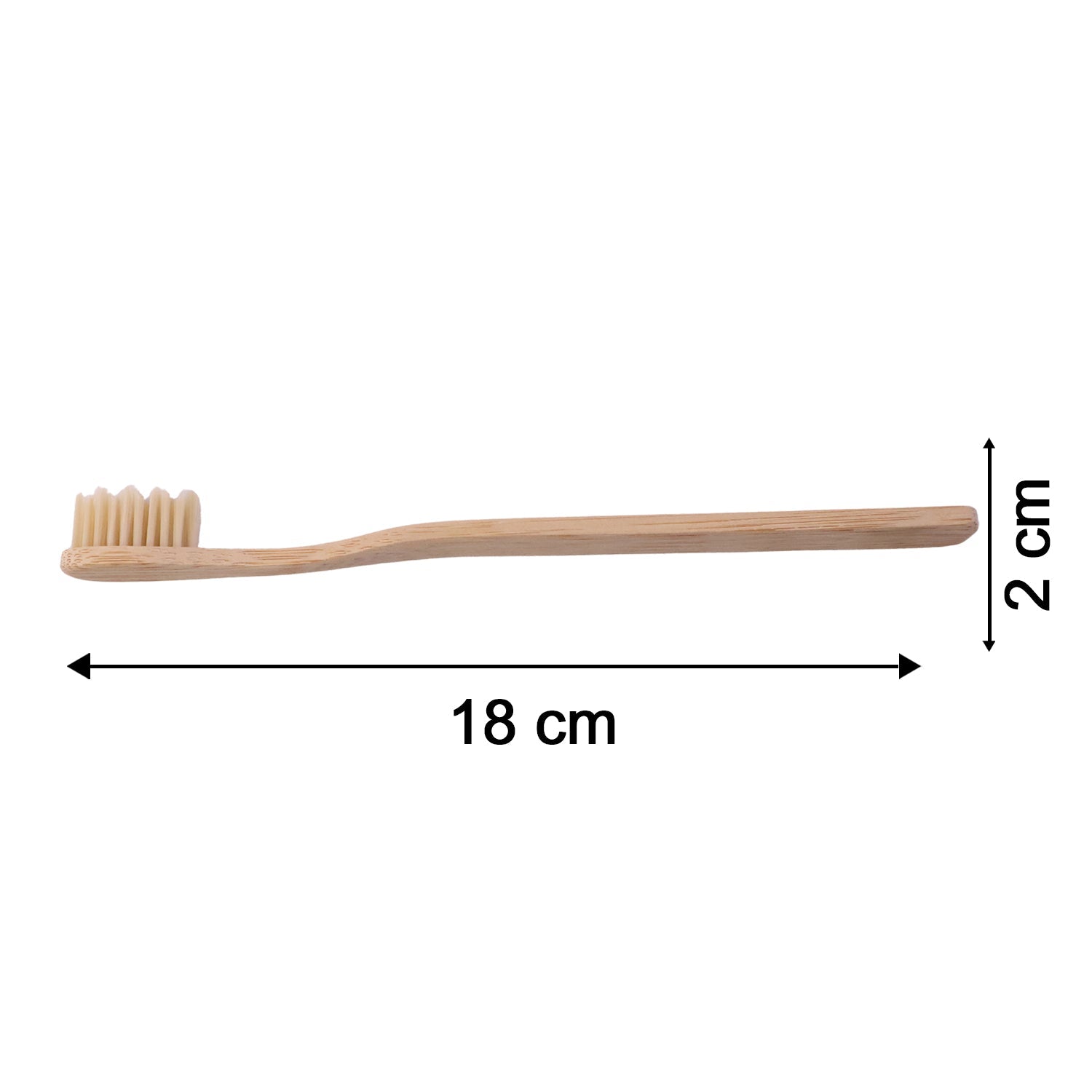 Soft Bamboo Toothbrush, Biodegradable Wooden Toothbrush with Natural Bristles (1 Pc)