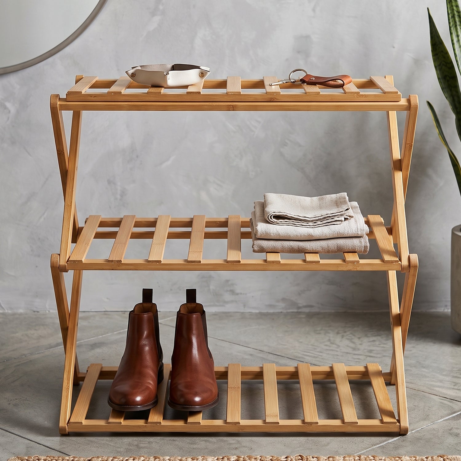 Bamboo rack layer detail