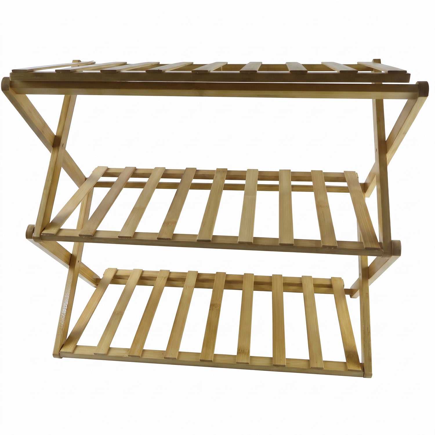 Bamboo rack folding view