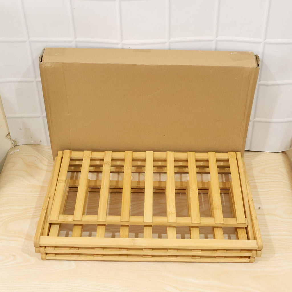 Bamboo shoe rack 1 set