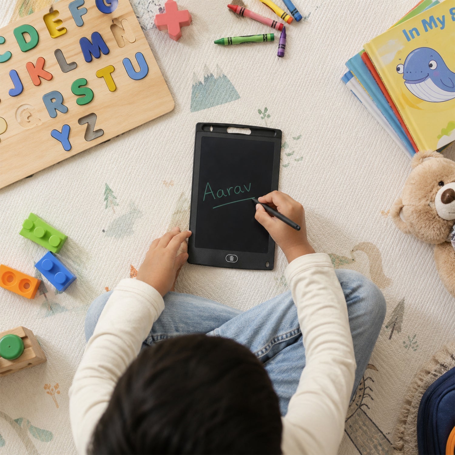 Writing tablet size details