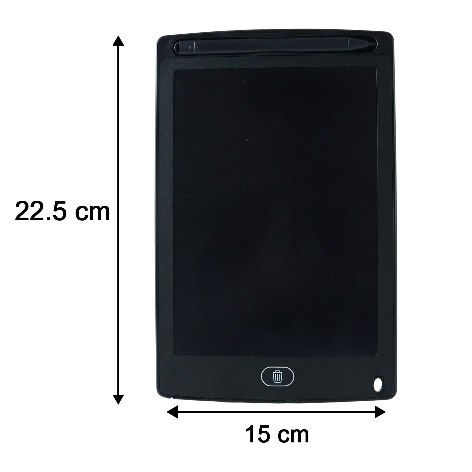 Tablet erase button detail