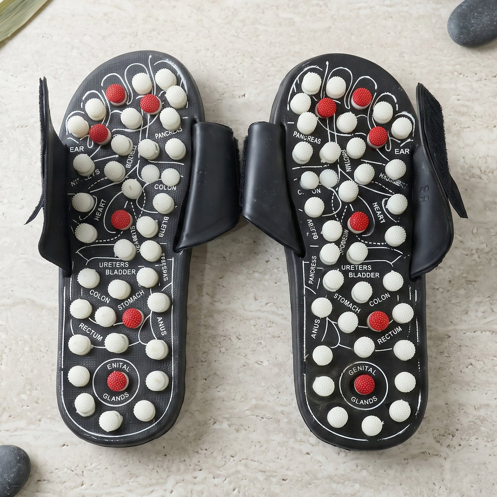 Acupressure sandals for foot relaxation at home, one pair