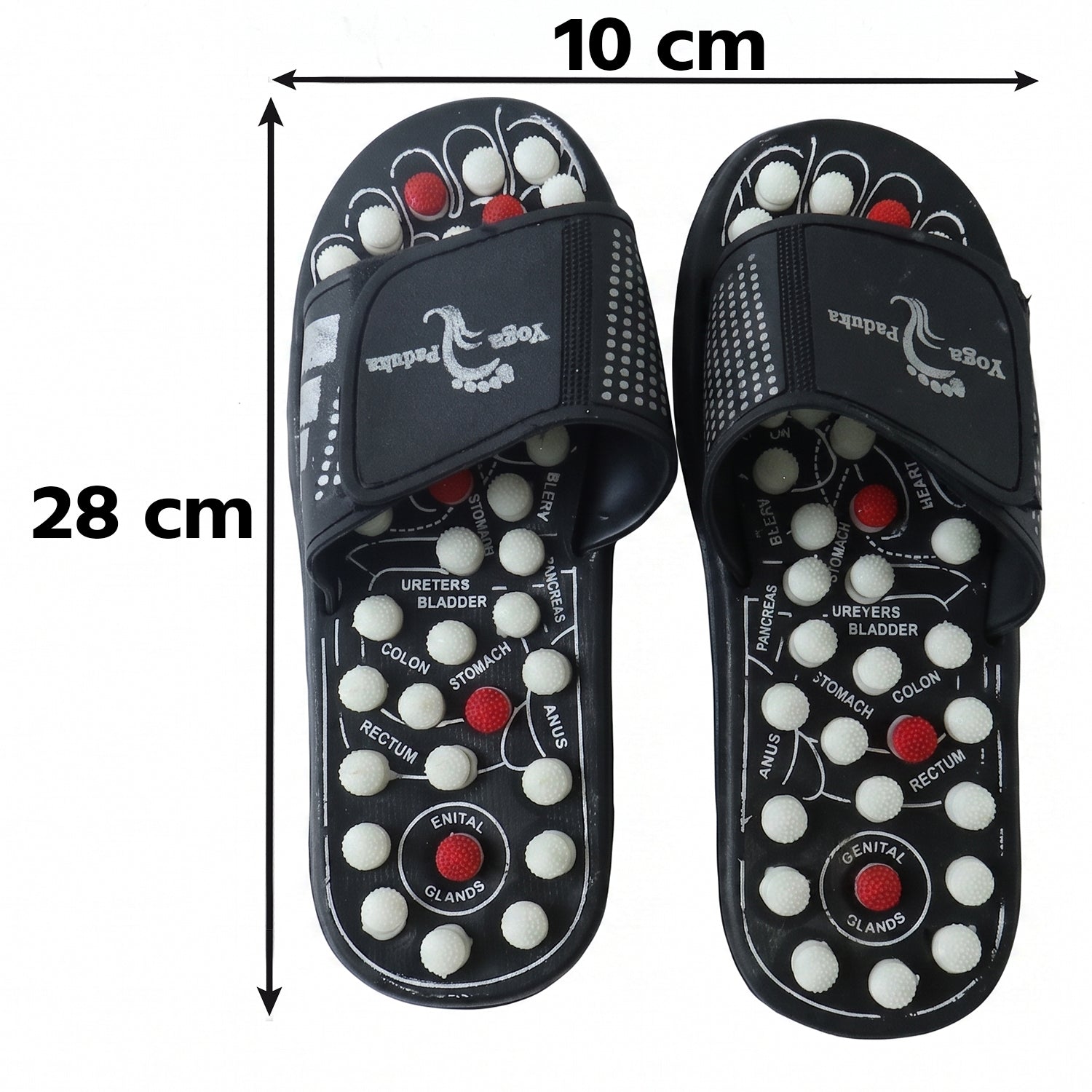 Foot massage slippers with raised nodes for daily acupressure therapy