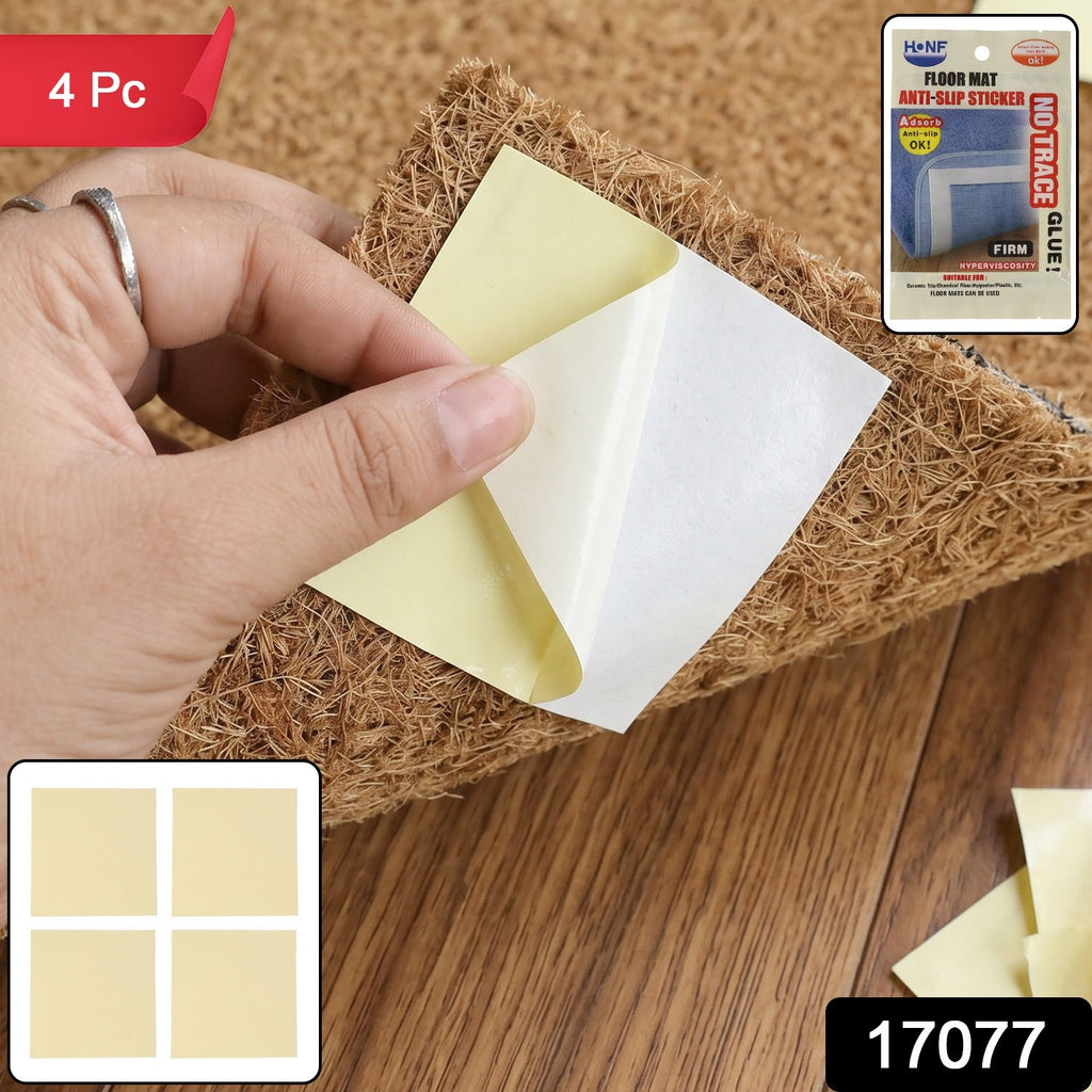 Washable double sided anti slip pads for securing floor mats