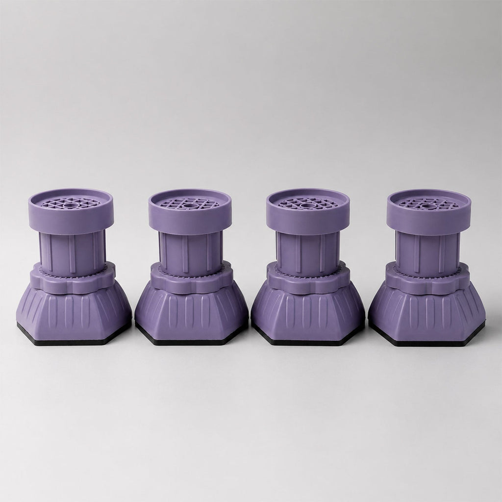 Furniture leg levelers with easy twist adjustment for wobble fixing