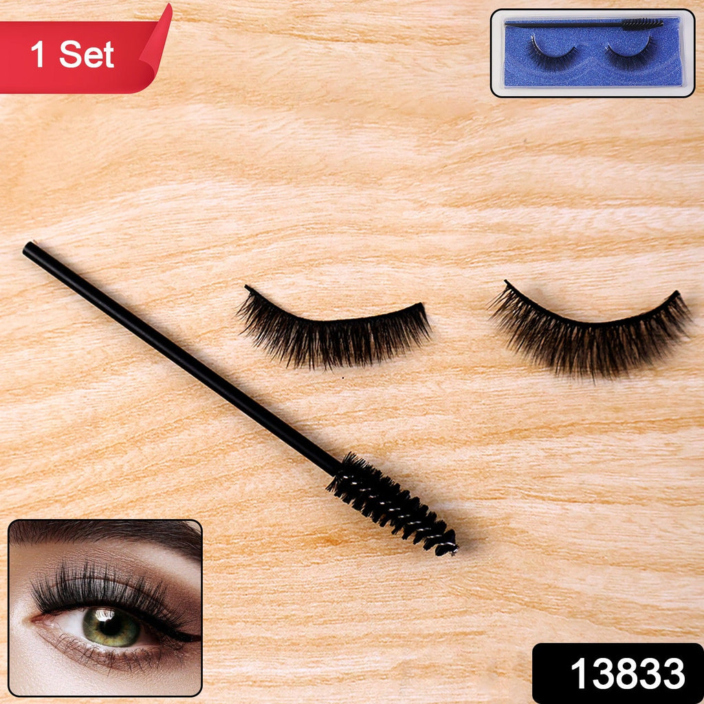 Close-up view of soft mink eyelashes from the 3D set