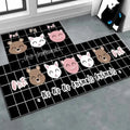 Non-slip printed floor mats for home safety and decor