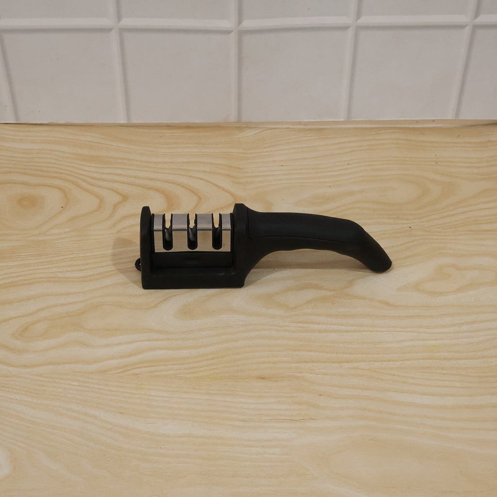3 Stage Manual Knife Sharpener Tool for Steel and Ceramic Knives Kitchen (1 Pc) view 9