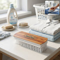 VeePee Heavy-Duty Cloth Washing Brush showing nylon bristles for cleaning