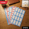 Writable label stickers on spice jars and kitchen storage containers for home organization