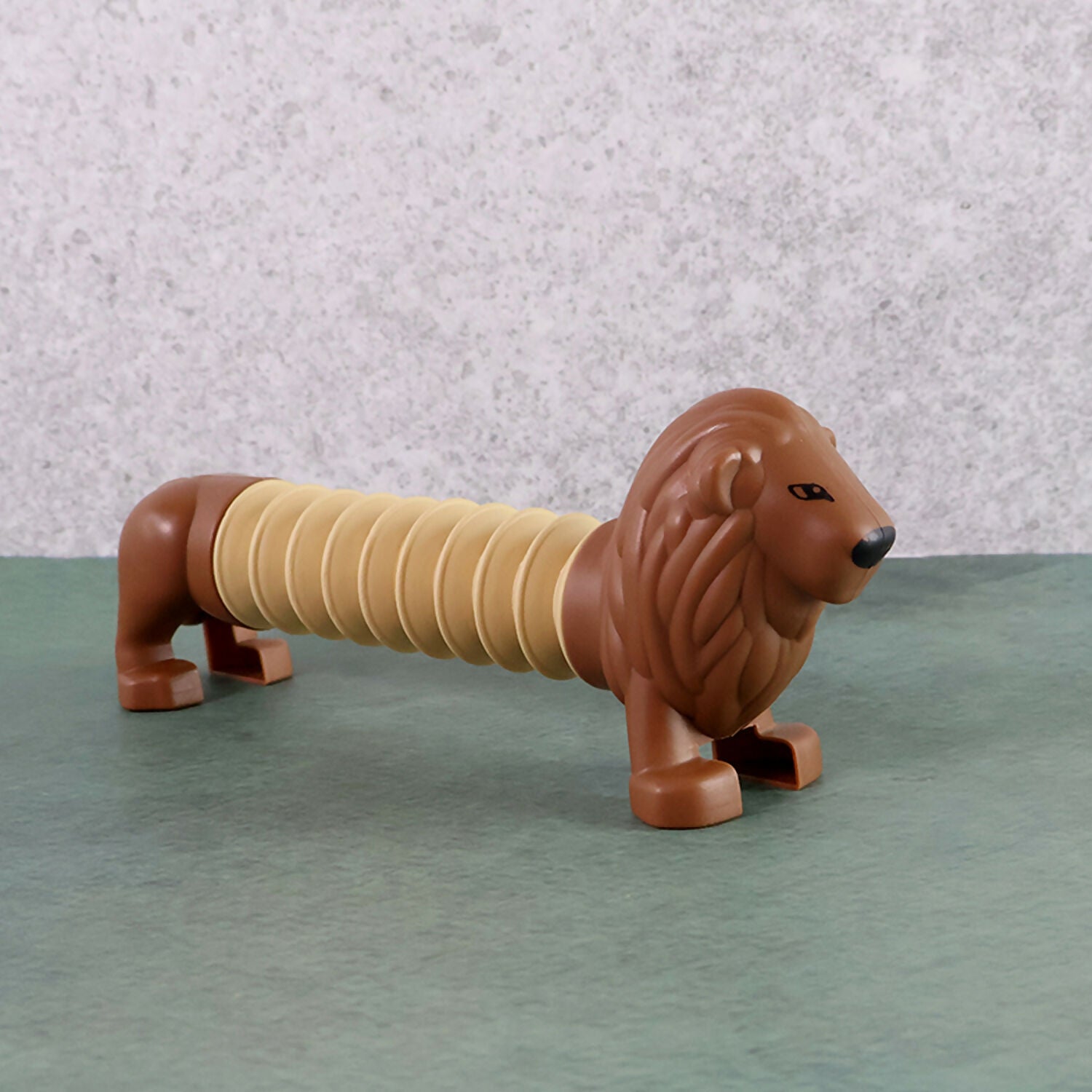 Colorful lion magic spring toy perfect for kids’ fidget play