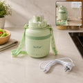 Portable electric kettle 600ml, travel water boiler bottle with temperature control (1 pc)