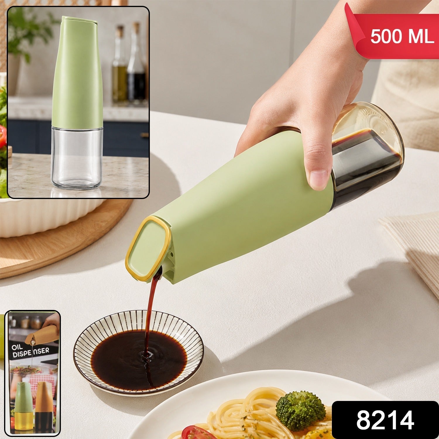 Sauce Dispenser Bottle 500ml, Squeeze Bottle for Ketchup Sauces and Oil (1 Pc)