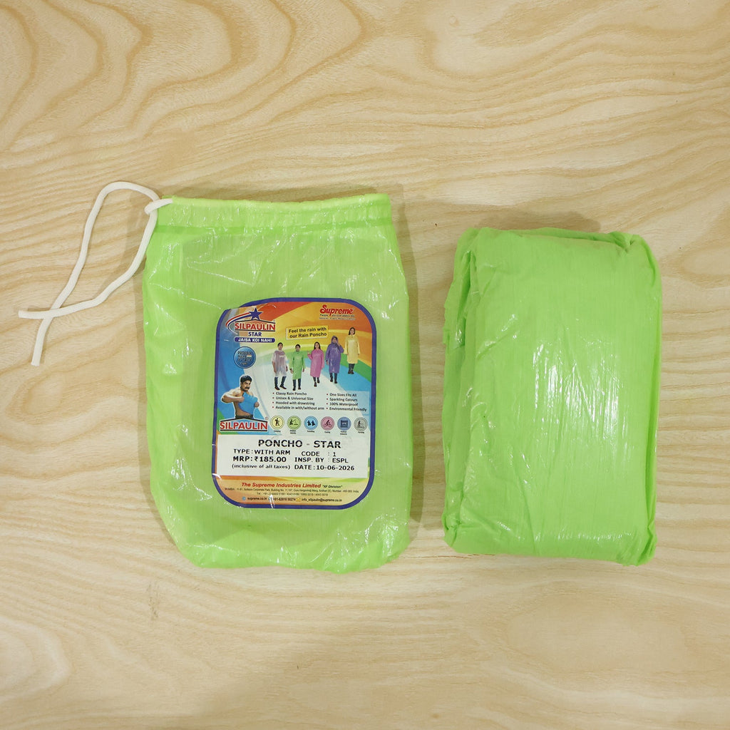 All weather waterproof raincoat with hood for daily use.