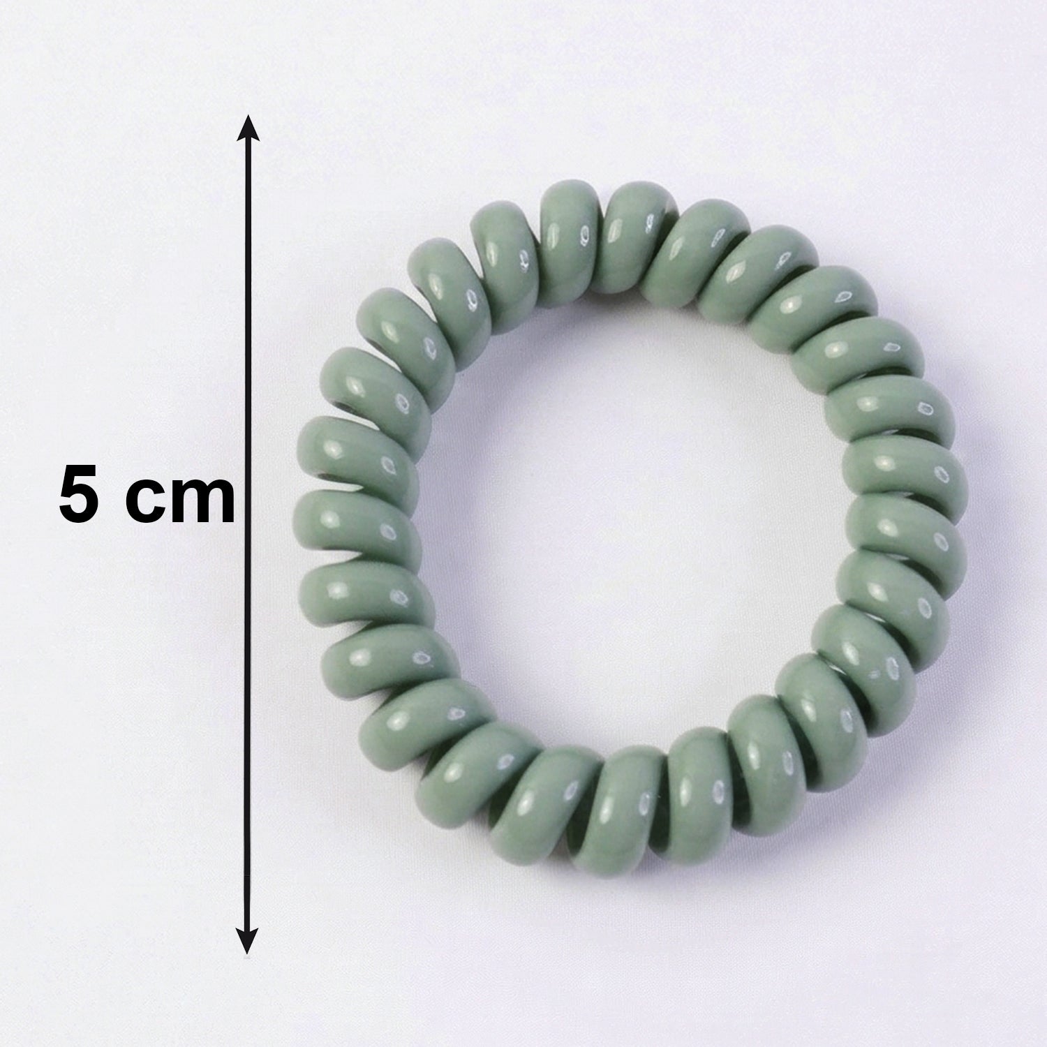 Soft Stretchable Telephone Wire Hair Bands – No Crease & Waterproof