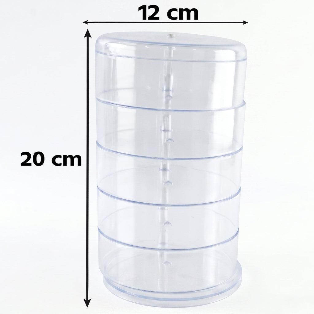 360 degree rotating jewellery organizer for tidy accessory storage