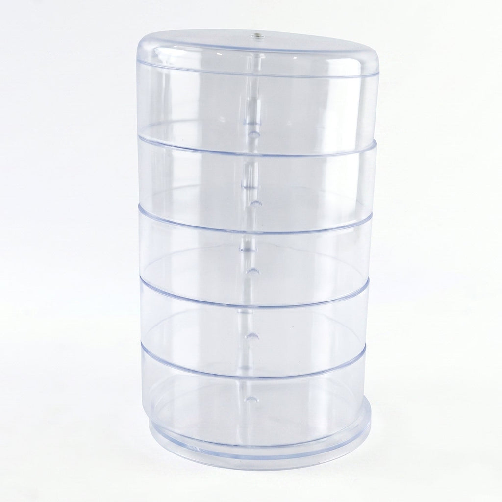 5 layer jewellery box with compartments for rings and earrings