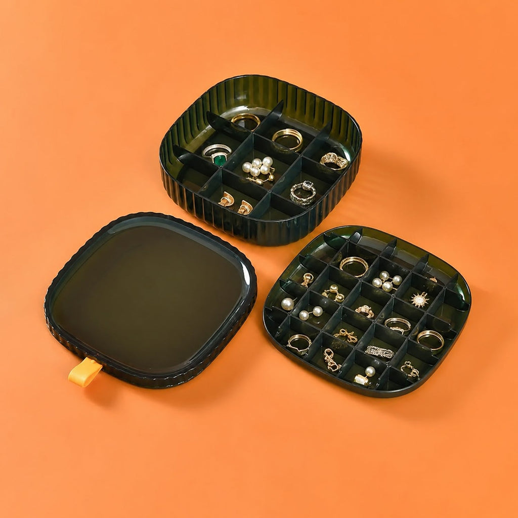 Transparent jewellery case for tidy accessory storage