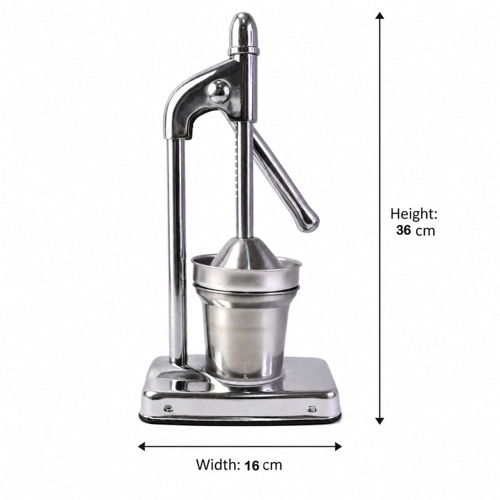 Heavy duty hand juicer press for citrus fruits