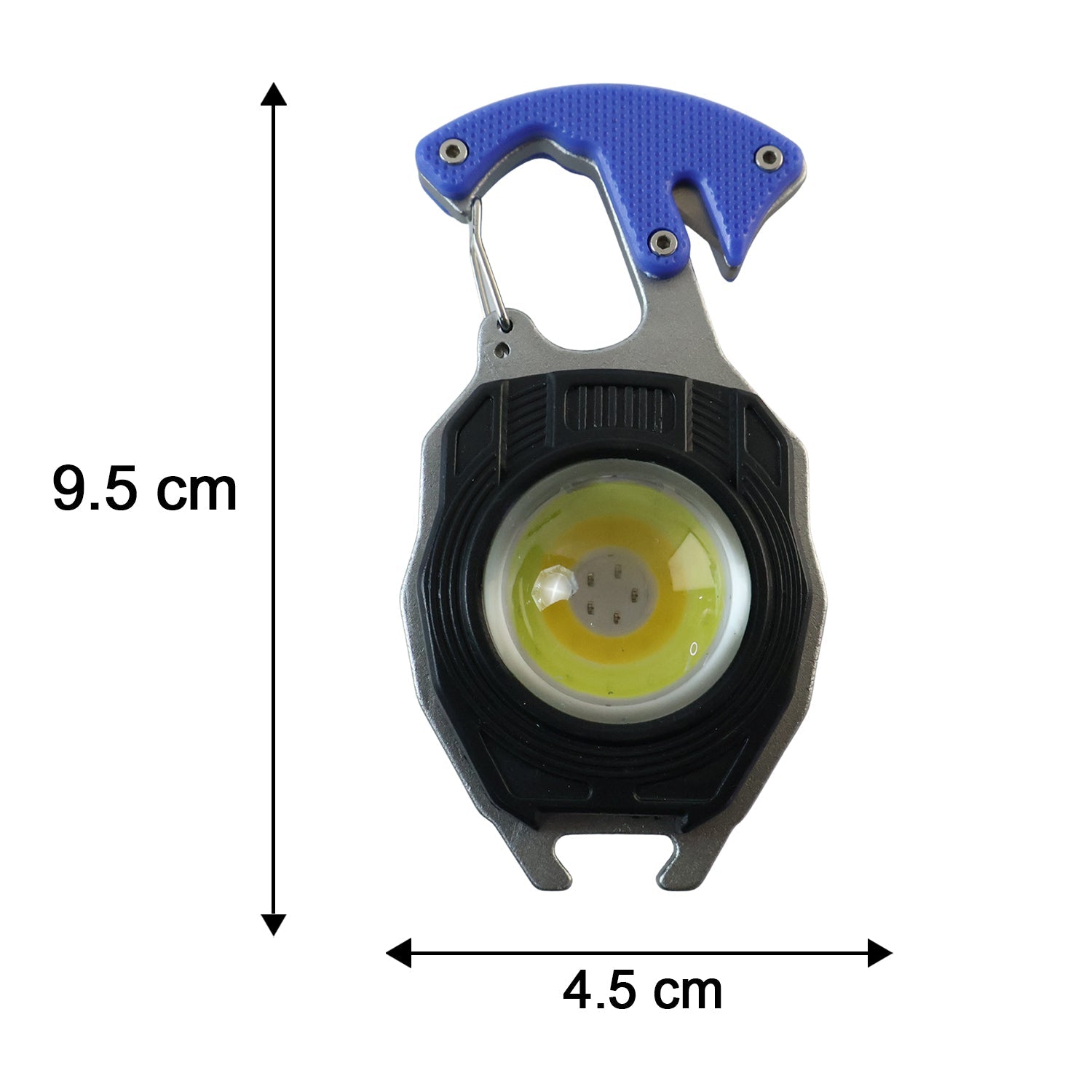 Travel LED Light Keychain Rechargeable Multifunction Mini Flashlight (1 Pc)