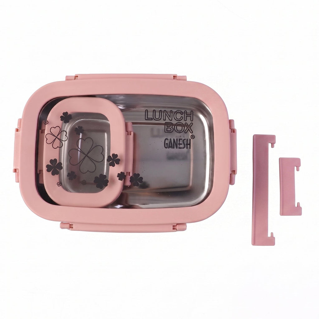 Lunch box set with snack container and spoon