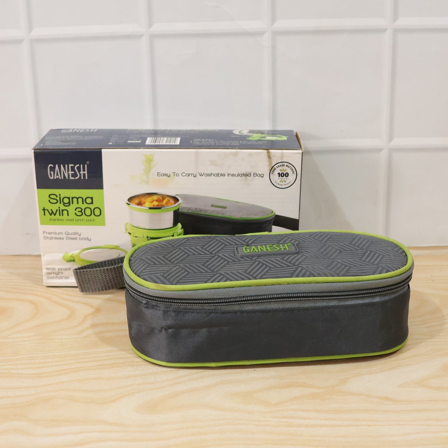 Stainless Steel Lunch Box Set – Durable & Leakproof with Carry Bag