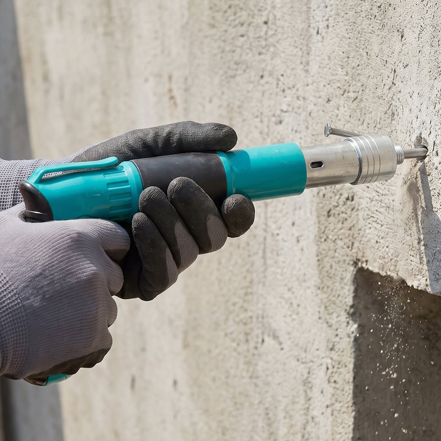 Wall nail gun used to hang photo frames