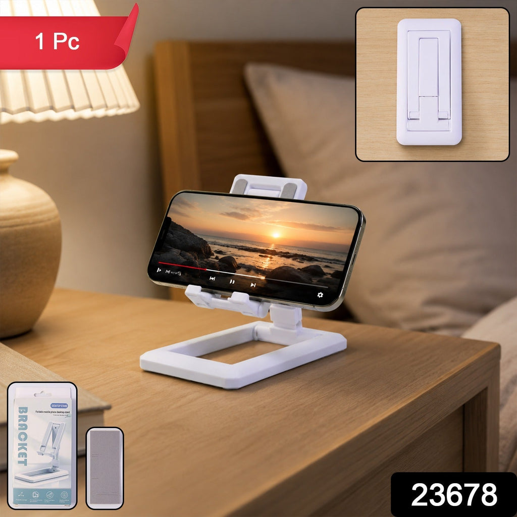 Foldable phone stand in retail packaging