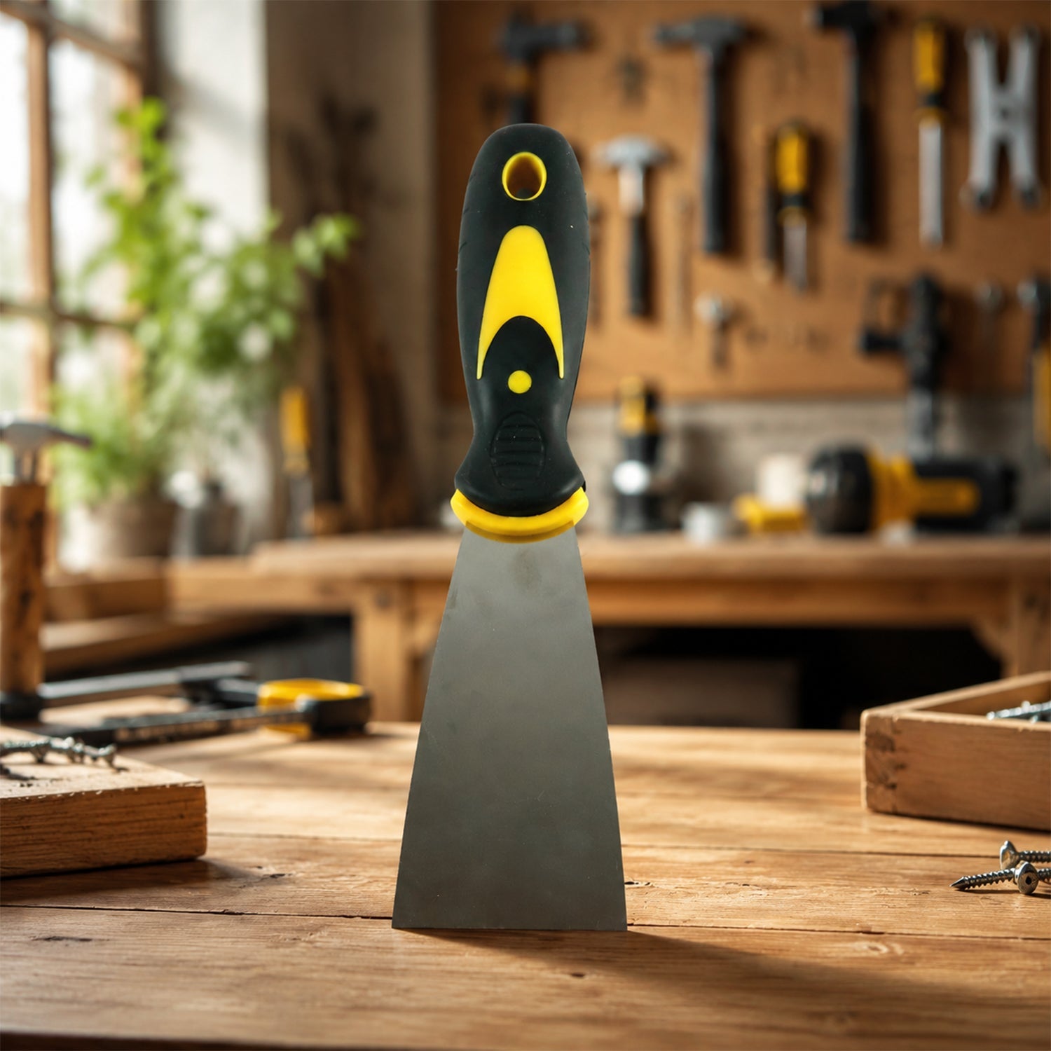 Wide blade scraper front view