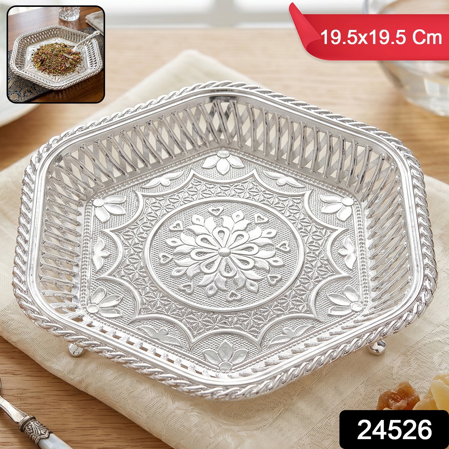 Silver serving tray pack