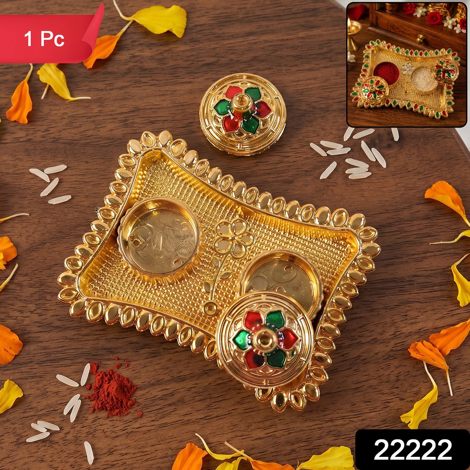 Rectangular kankavati holder pack