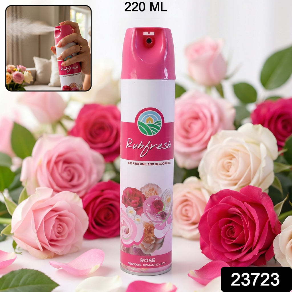 Rose air perfume and deodorizer spray bottle